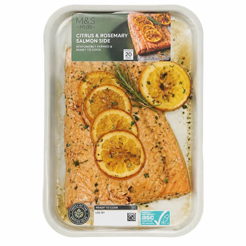 ASDA Orange & Honey Salmon Side 731g