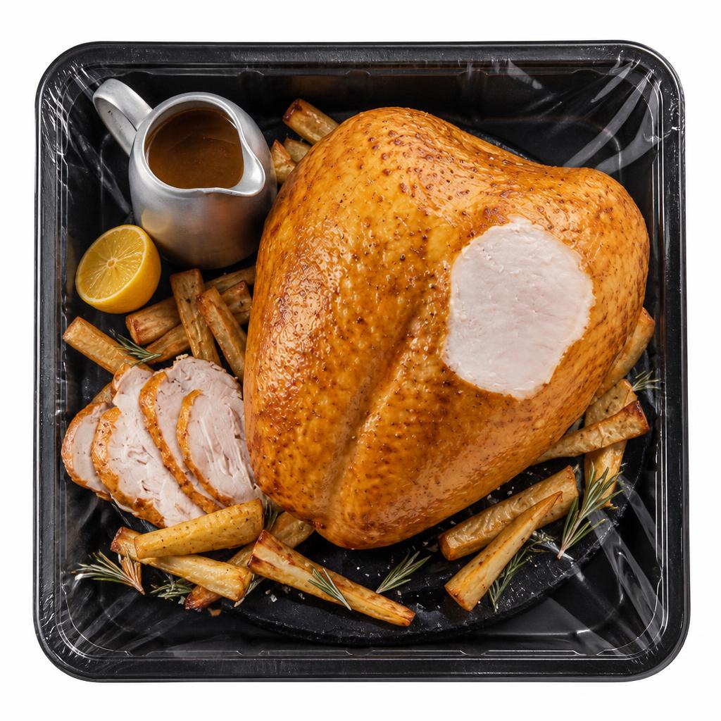 Exceptional by ASDA Norfolk Bronze Turkey Crown with Stuffing with a Sticky Honey and Maple Glaze (Typically 2kg)