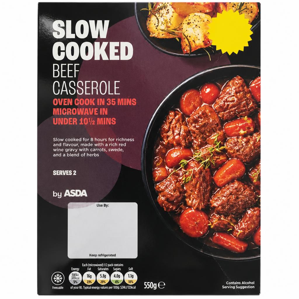 ASDA Slow Cooked Beef Casserole 550g