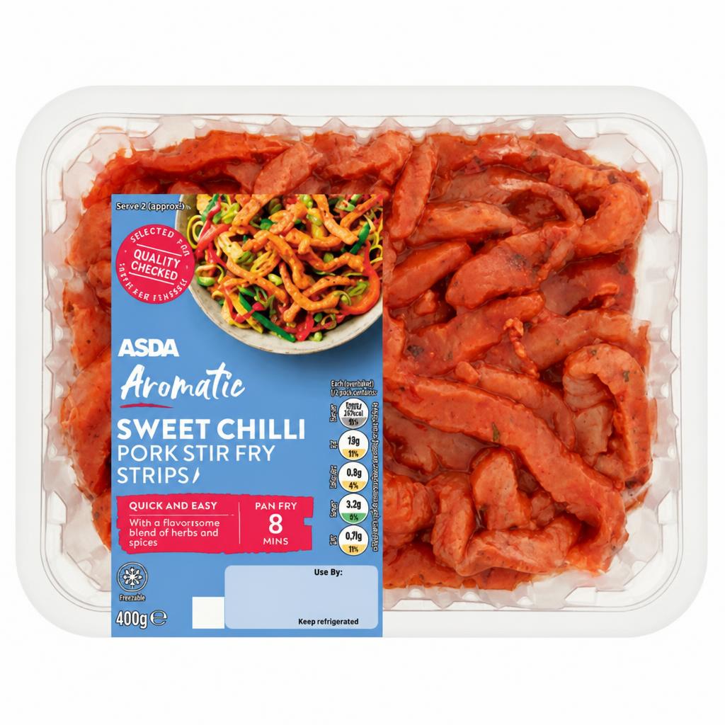 ASDA Aromatic Sweet Chilli Pork Stir Fry Strips 400g