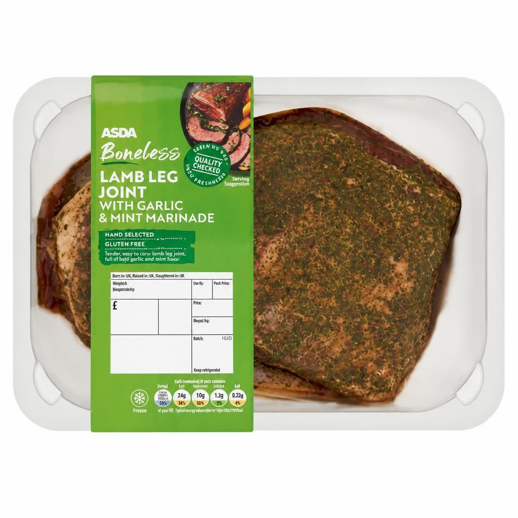 ASDA Boneless Lamb Leg Joint with Garlic & Mint Marinade