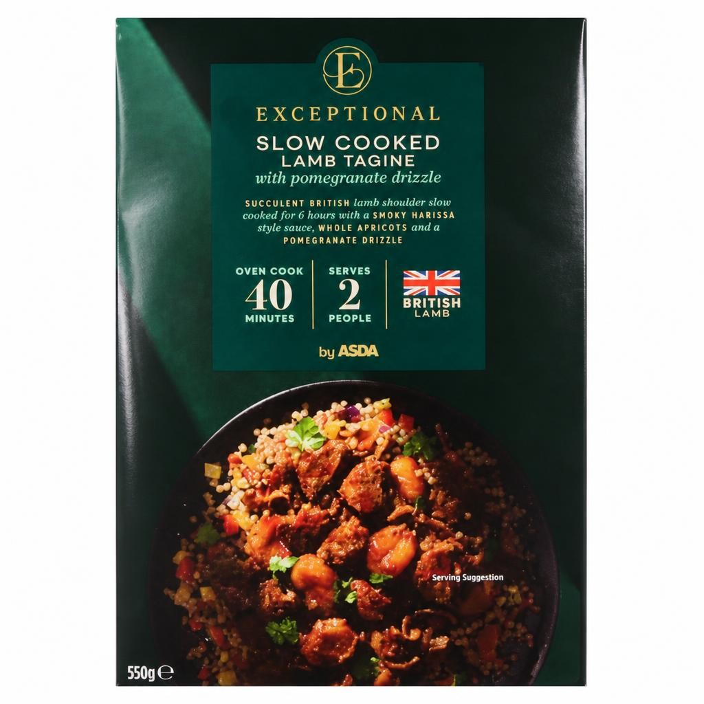 Exceptional By ASDA Slow Cooked Lamb Tagine with Pomegranate Drizzle 550g