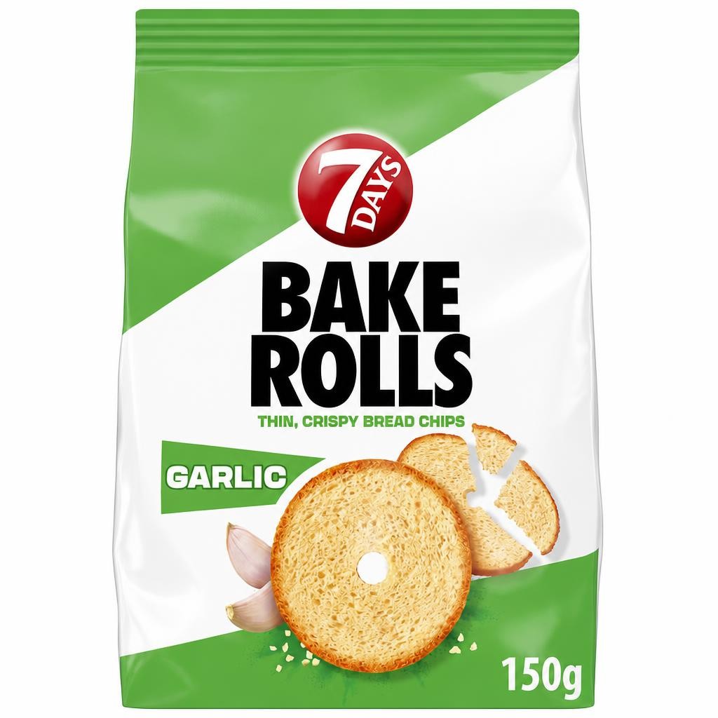 7 Days Bake Rolls - Garlic 150g