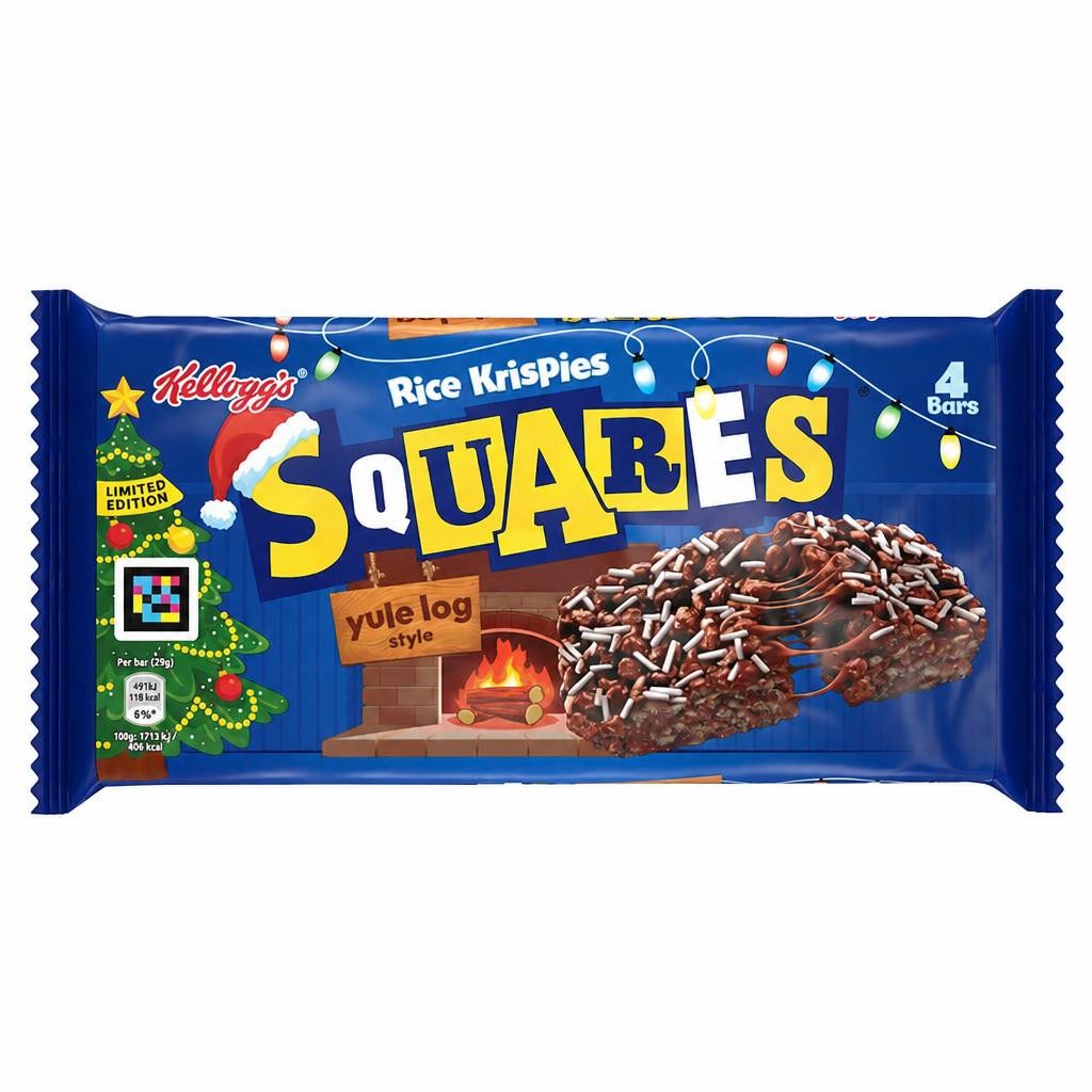 Kellogg's Rice Krispies Squares Yule Log Flavour Multipack 4x29g