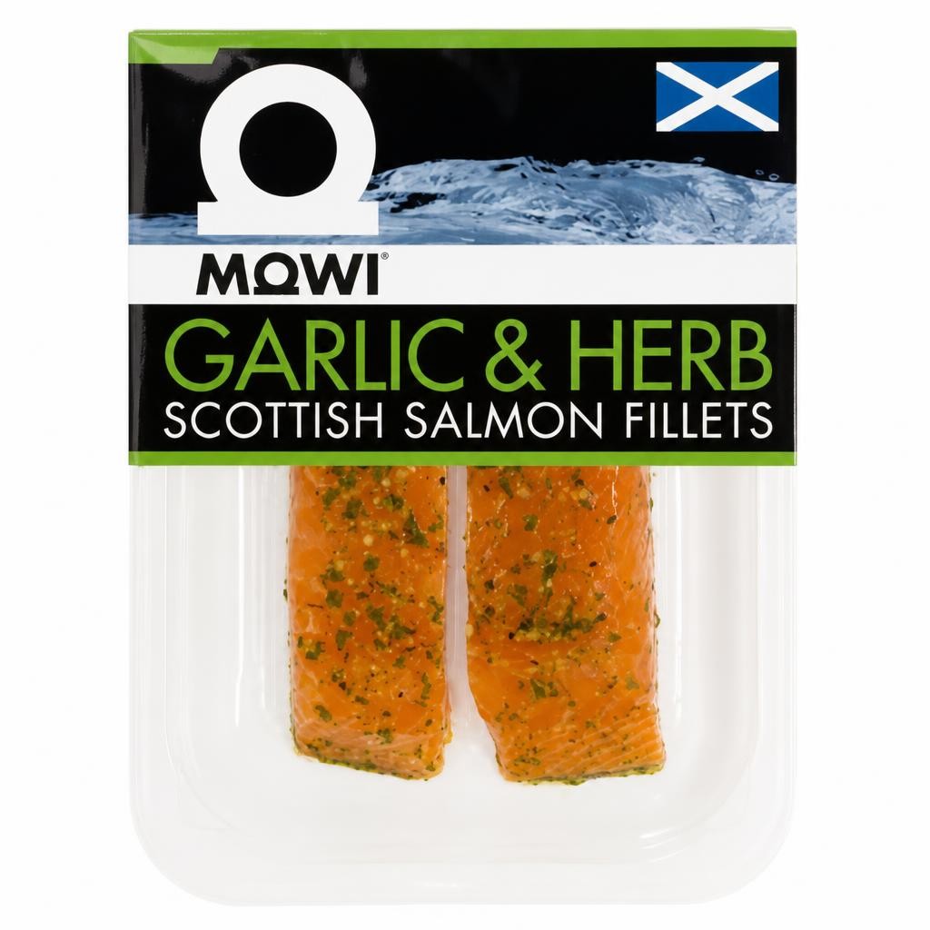 Mowi Infusions Garlic & Herb Scottish Salmon Fillets 220g