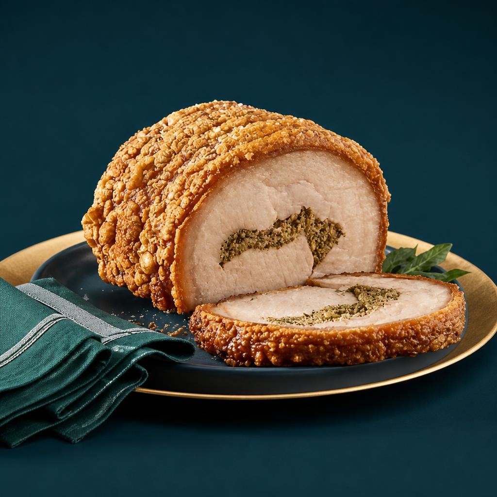Exceptional by ASDA Crackling Garlic & Herb Stuffed Porchetta 1.67kg