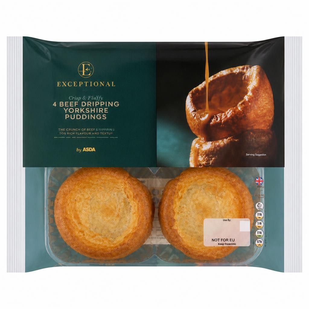Exceptional by ASDA Exceptional by  4 Beef Dripping Yorkshire Puddings 192g