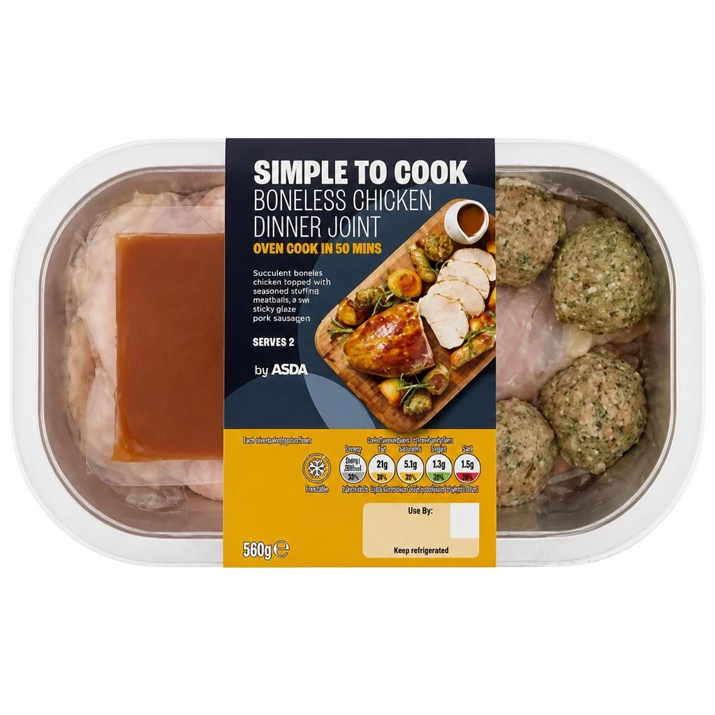 ASDA Boneless Chicken Dinner Joint 580g