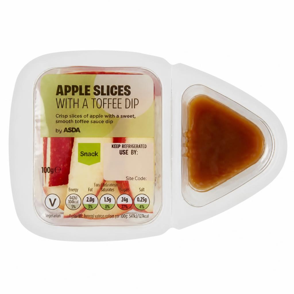 ASDA Asda Apple Slices with a Toffee Dip 100g
