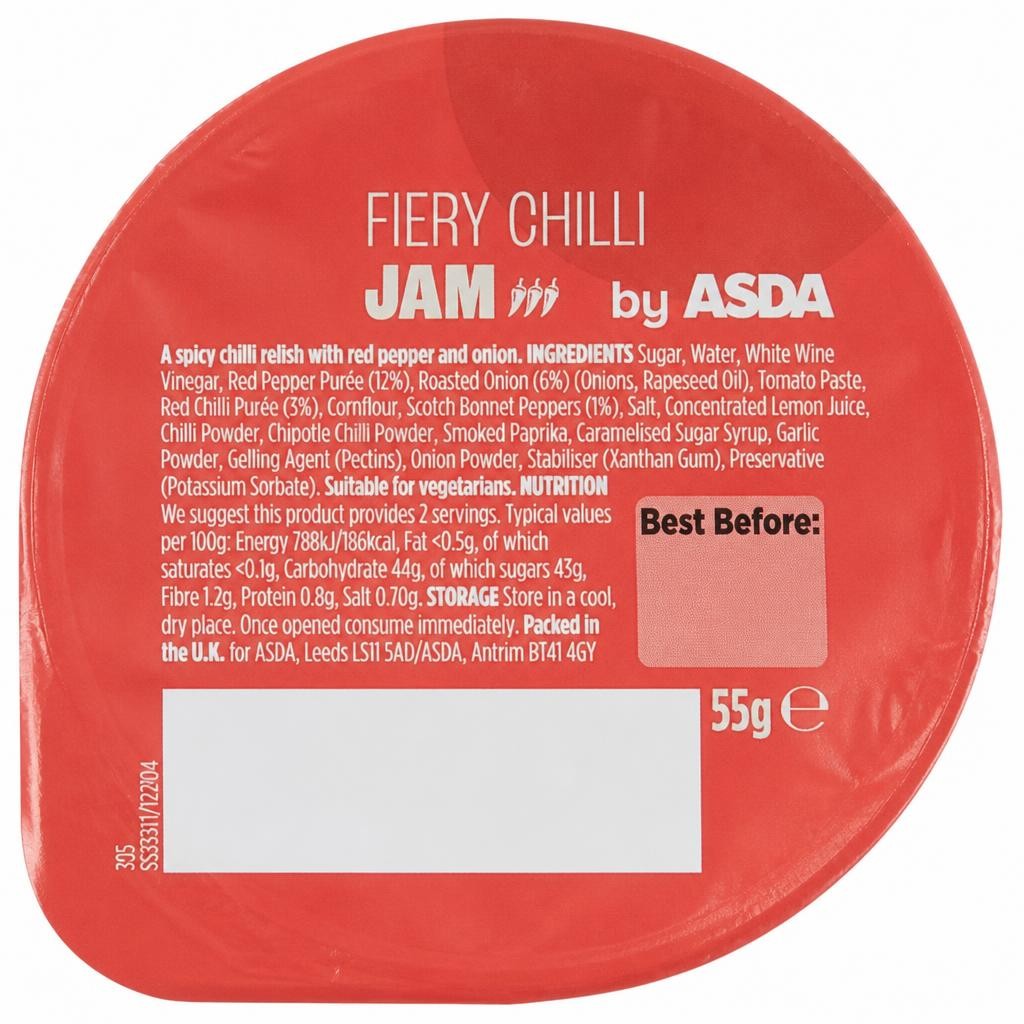 ASDA Fiery Chilli Jam 55g