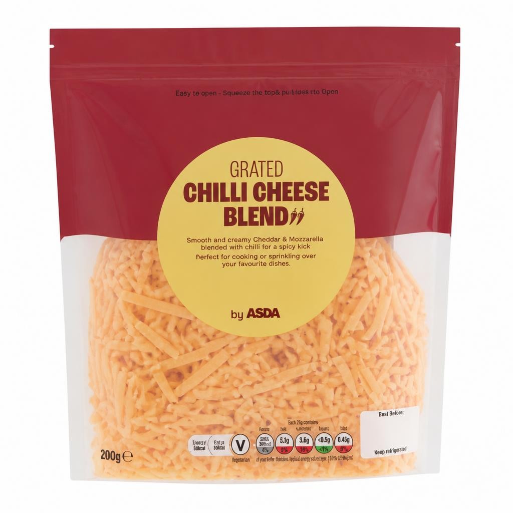 ASDA GRATED CHILLI CHEESE BLEND by ASDA 200g