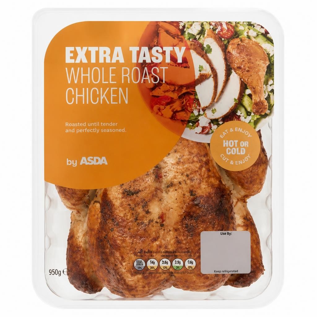 ASDA Extra Tasty Whole Roast Chicken 950g