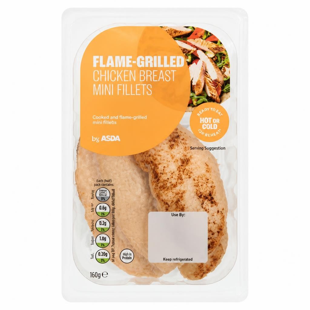 ASDA Flame-Grilled Chicken Breast Mini Fillet 160g