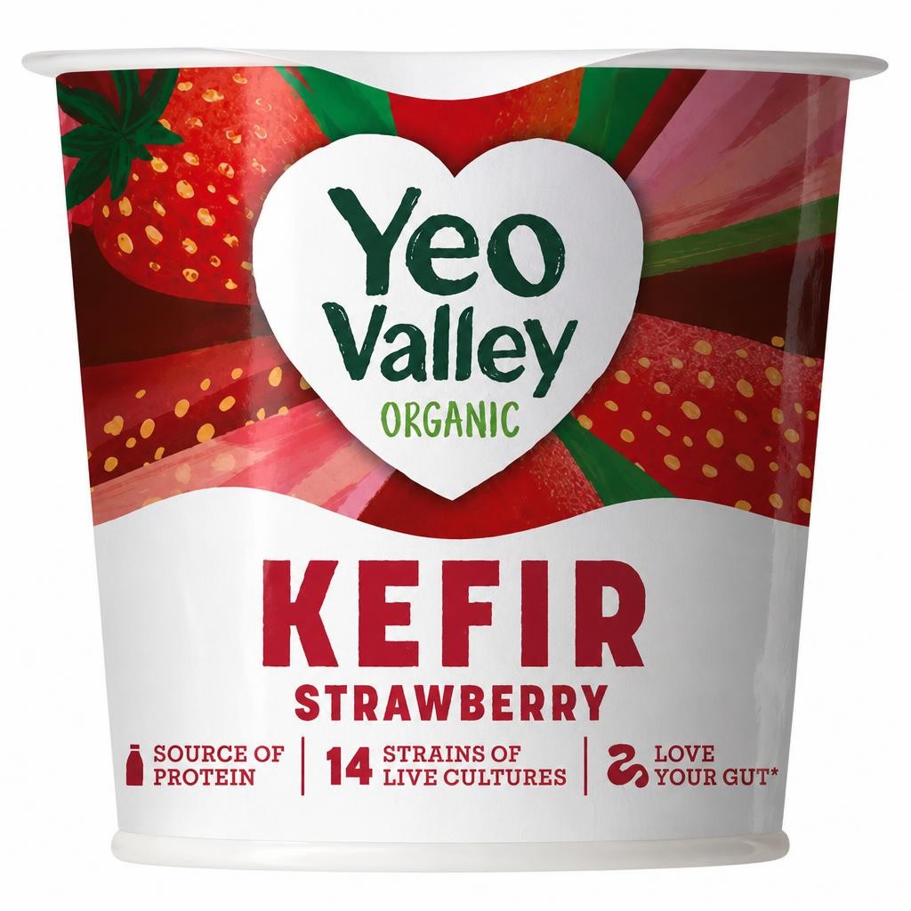 Yeo Valley Organic Kefir Strawberry 350g