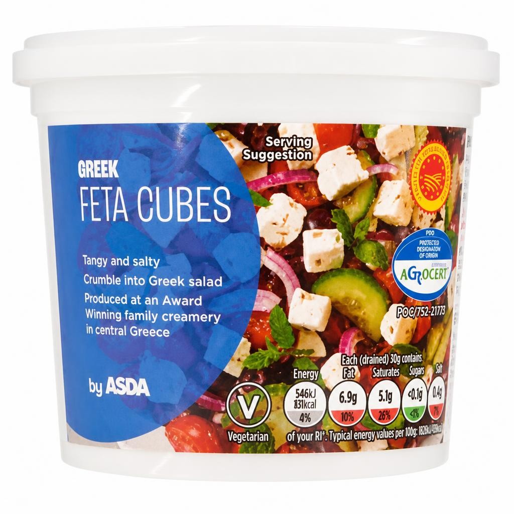ASDA Greek Feta Cubes 350g