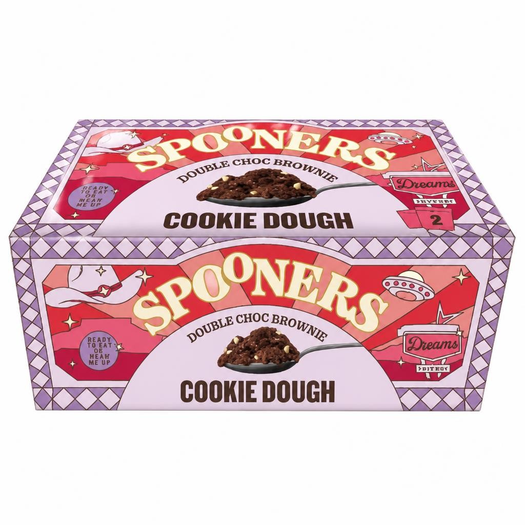 Spooners Double Choc Brownie Cookie Dough (2 x 75g) 150g