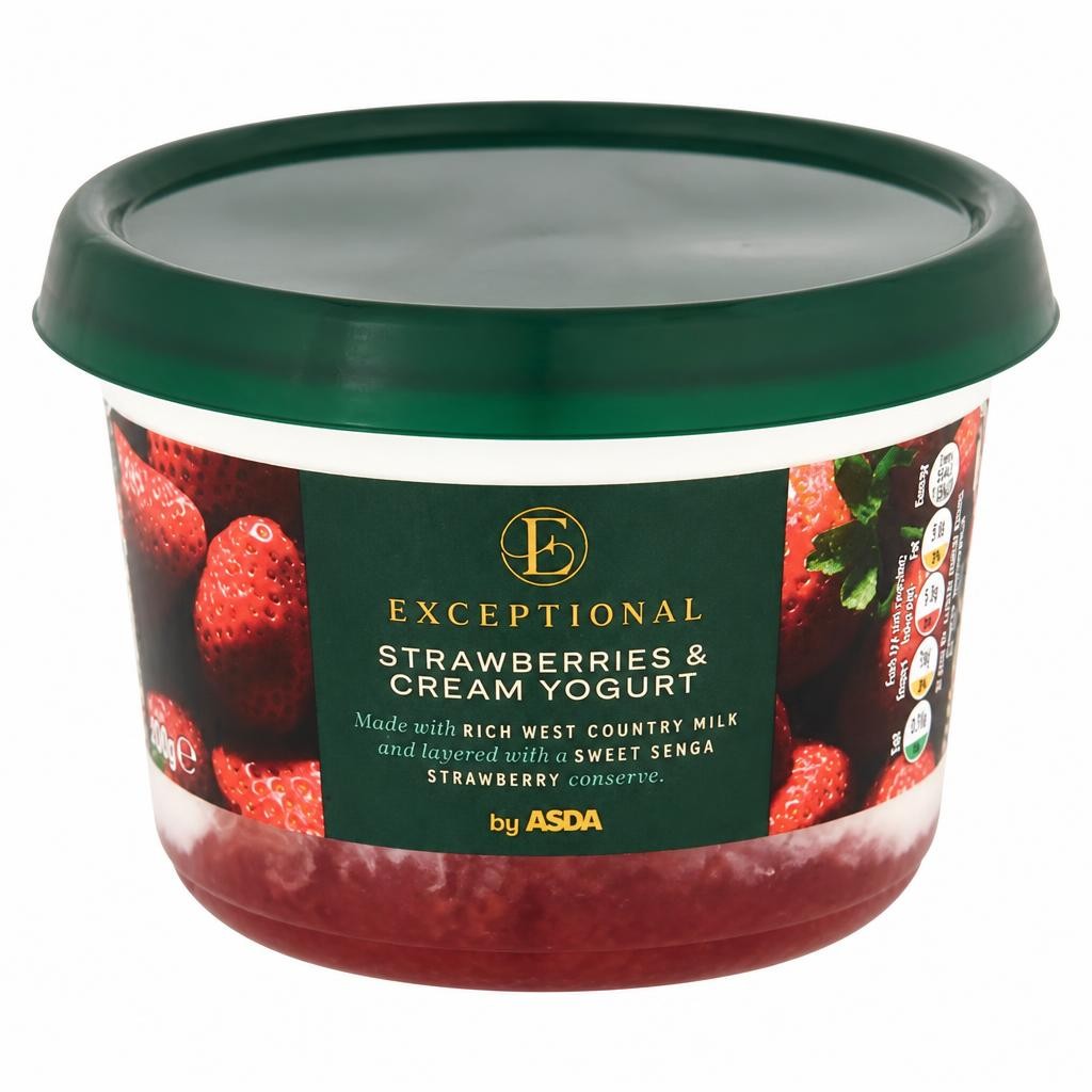 Exceptional by ASDA Strawberries & Cream Yogurt 450g