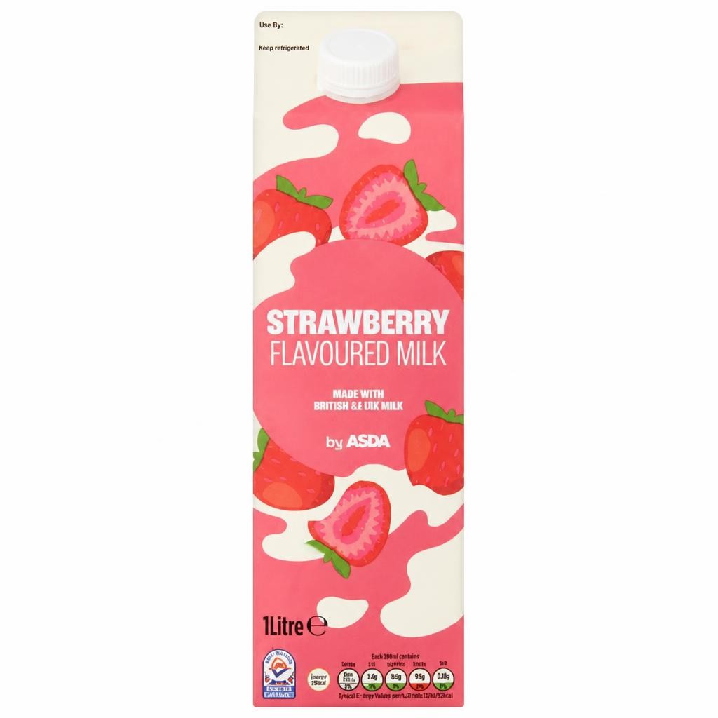 ASDA Strawberry Flavoured Milk 1 Litre