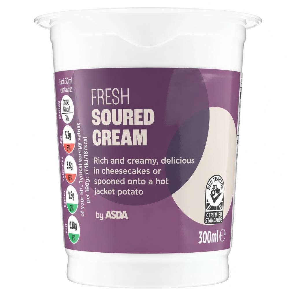 ASDA Fresh Soured Cream 300ml
