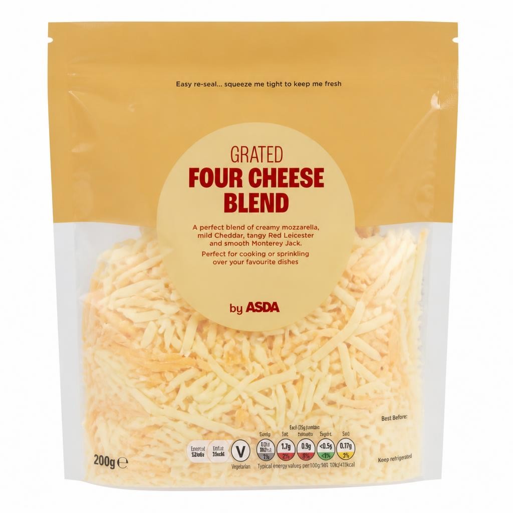 ASDA Grated Four Cheese Blend 200g