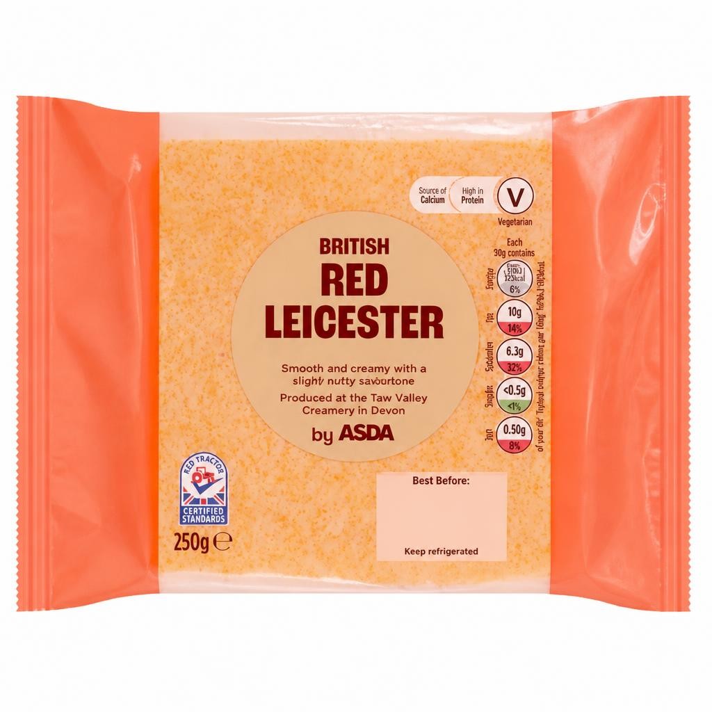 ASDA British Red Leicester 250g