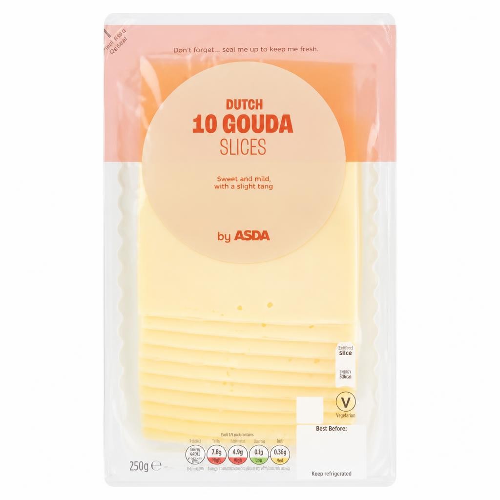 ASDA 10 Dutch Gouda Sliced 250g