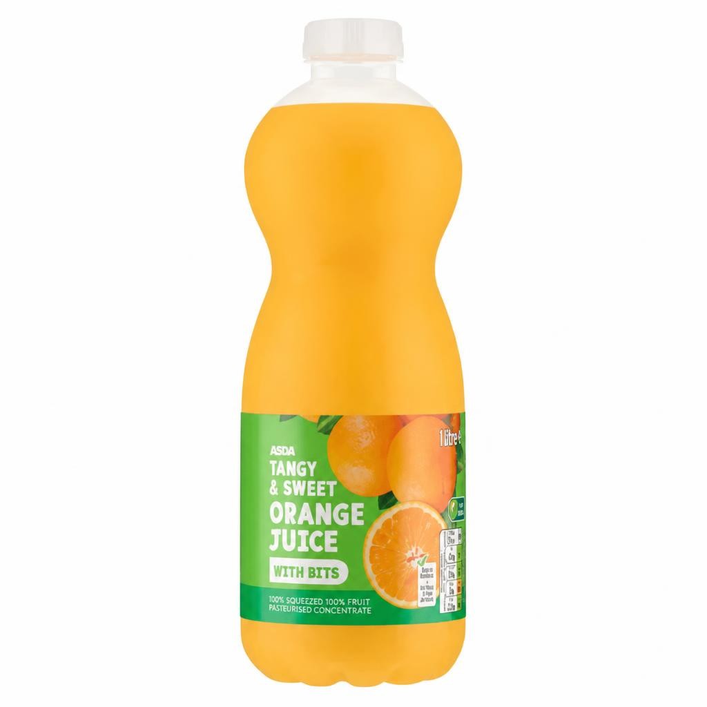 ASDA Orange Juice with Bits 1Litre