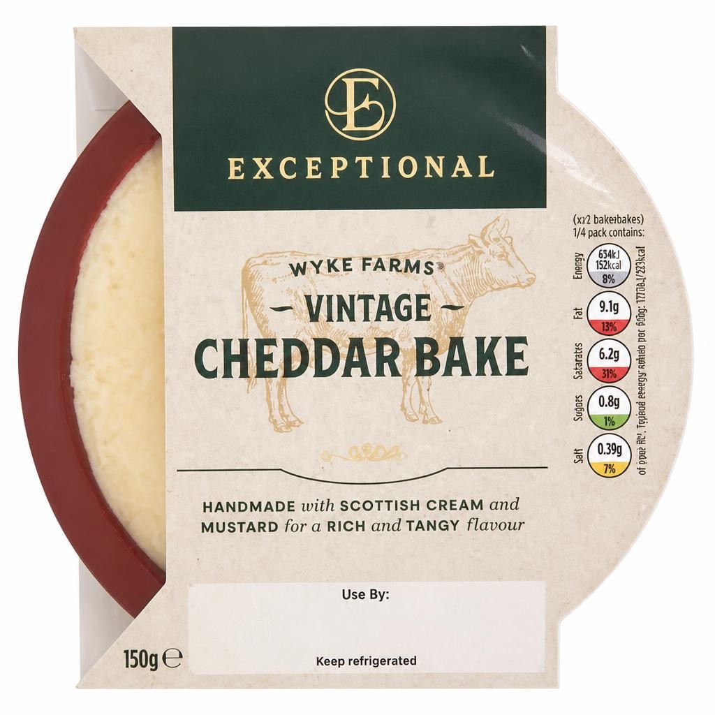 Exceptional by ASDA Wyke Farms Vintage Cheddar Bake 150g