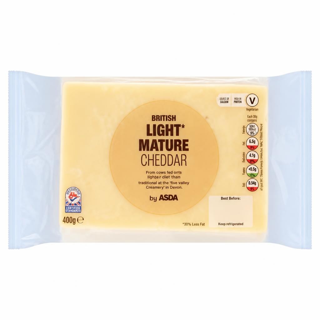 ASDA British Light Mature Cheddar 400g