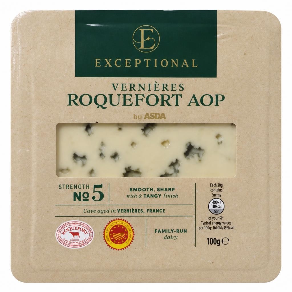 Exceptional by ASDA Vernières Roquefort AOP 100g