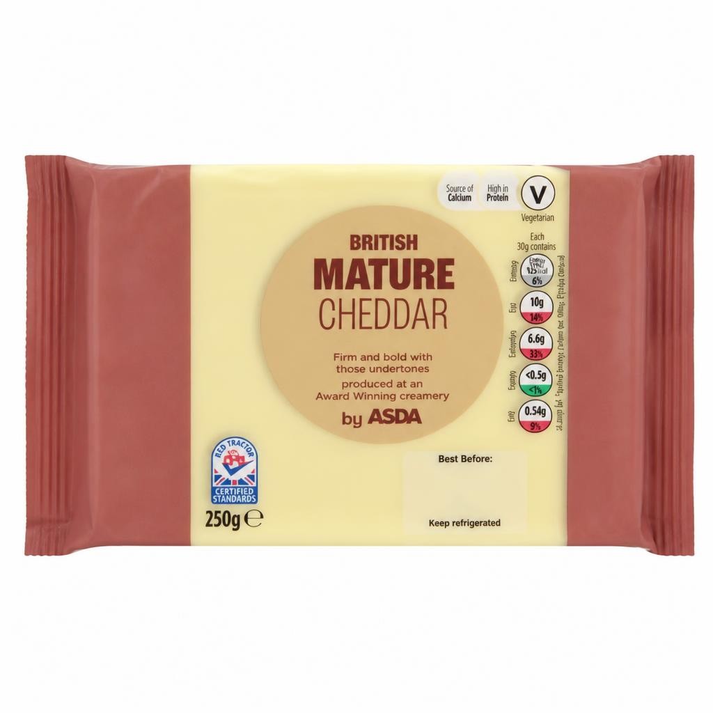 ASDA British Mature Cheddar 250g
