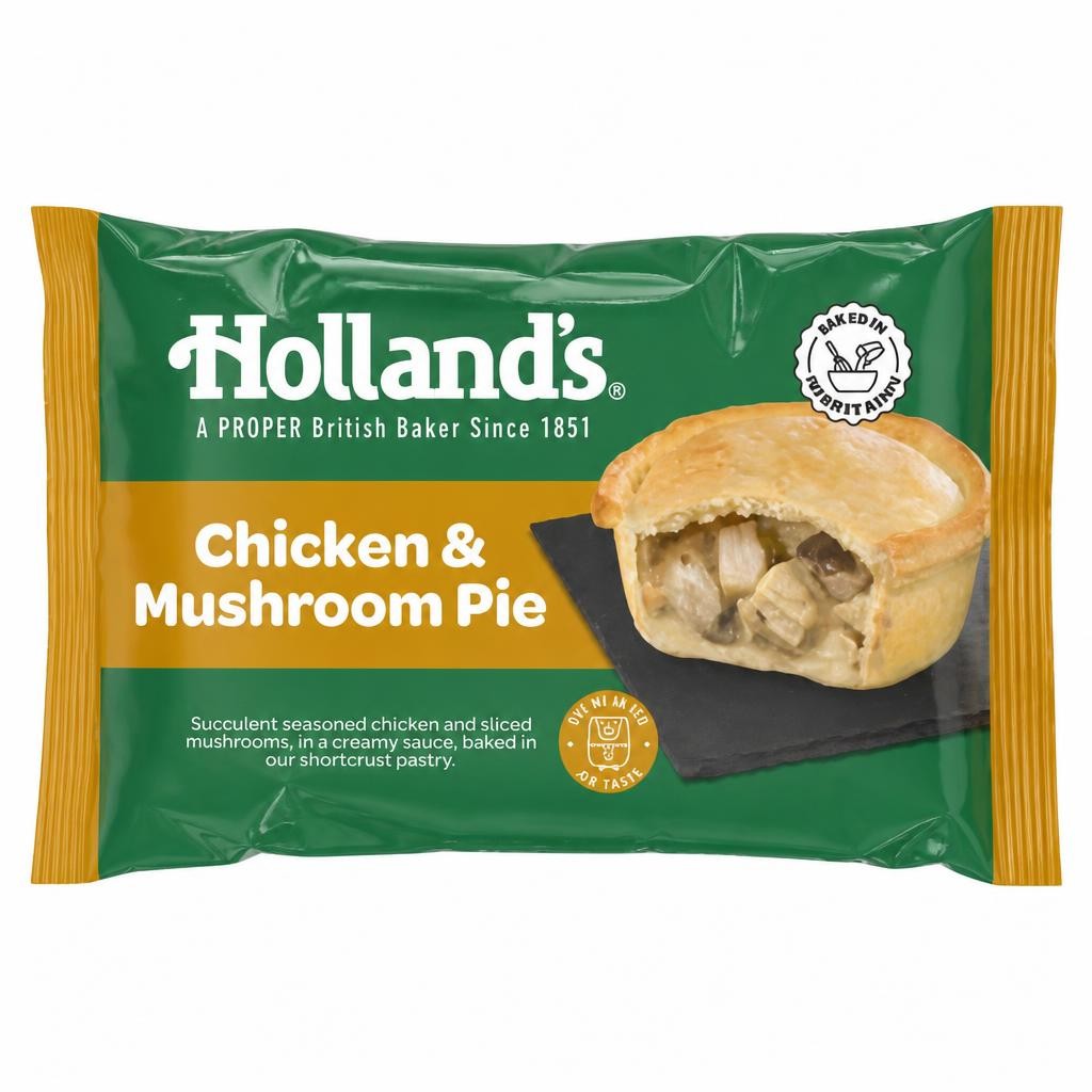 Holland's Chicken & Mushroom Pie