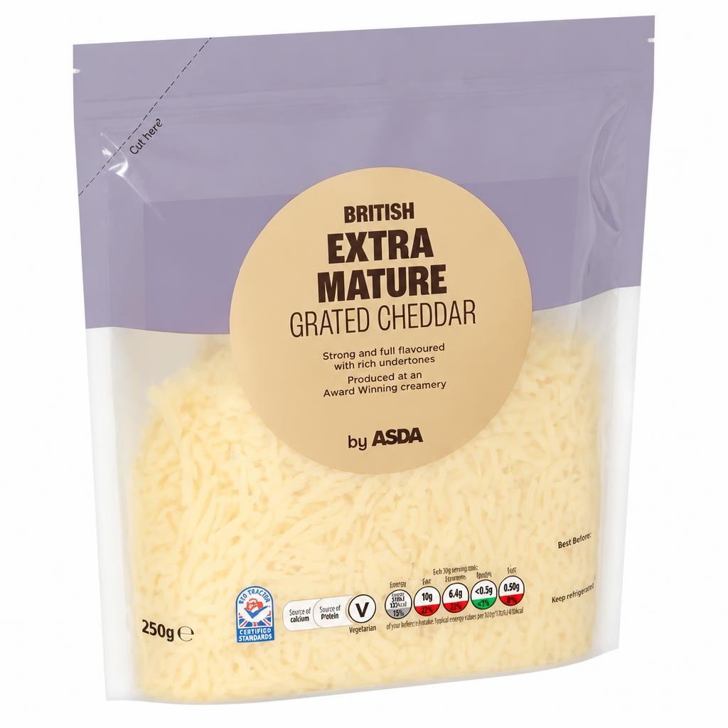 ASDA British Extra Mature Grated Cheddar 250g