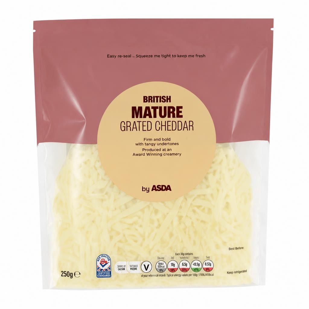 ASDA Grated Mature British Cheddar 250g