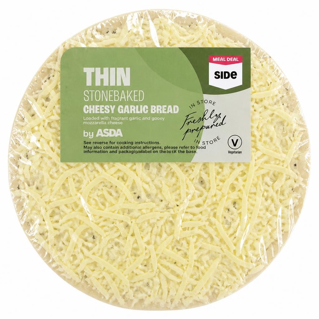 ASDA ASDA Cheesy Garlic Bread Medium Thin Stonebaked Pizza 259g