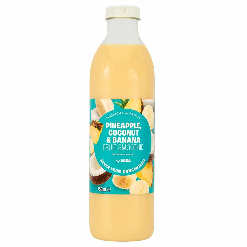 ASDA Pineapple, Coconut & Banana Fruit Smoothie 750ml