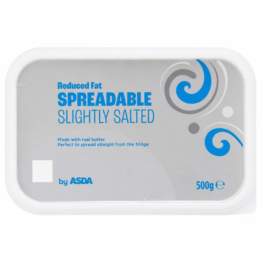 ASDA Reduced Fat Spreadable Slightly Salted 500g