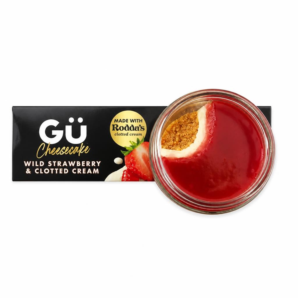 GU Wild Strawberry & Clotted Cream Cheesecake Dessert 2x87g