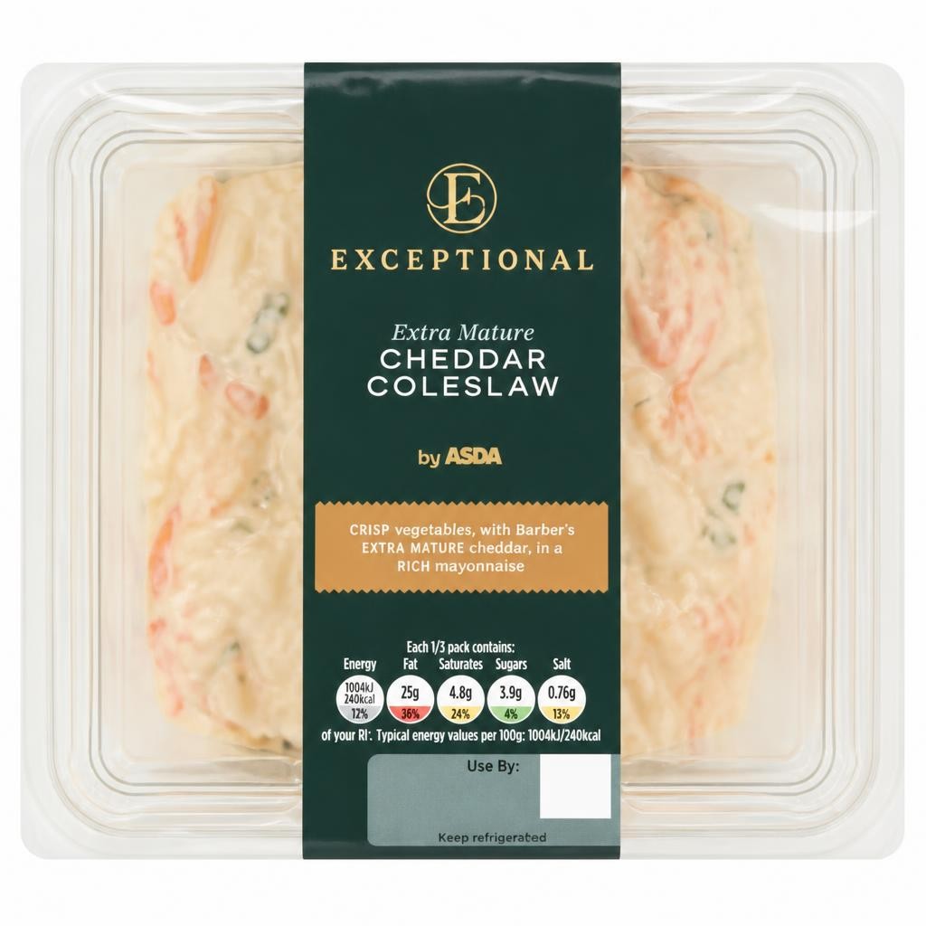 Exceptional by ASDA Extra Mature Cheddar Coleslaw 300g