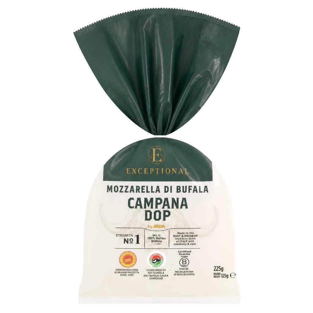 Exceptional by ASDA Mozzarella Di Bufala Campana DOP 225g