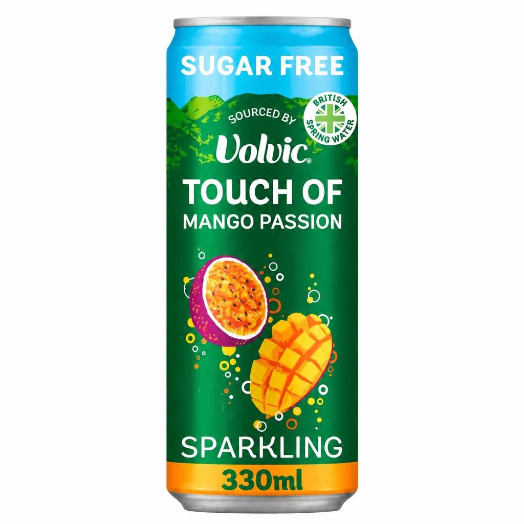 Volvic Touch of Mango Passion Sparkling Sugar Free Flavoured Water Multipack 330ml
