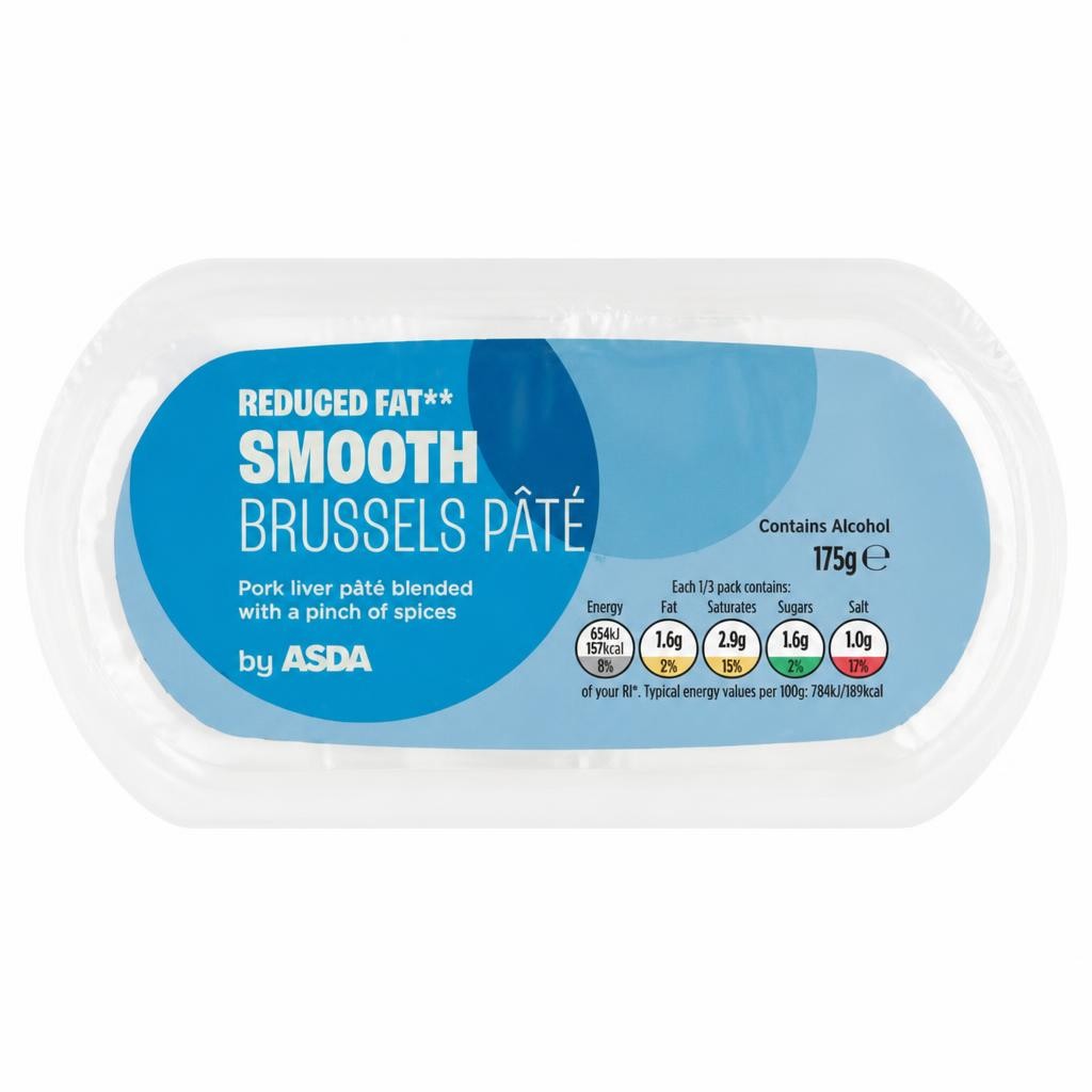 ASDA Reduced Fat Smooth Brussels Pâté 175g