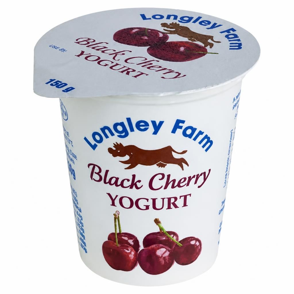 Longley Farm Black Cherry Yogurt 150g