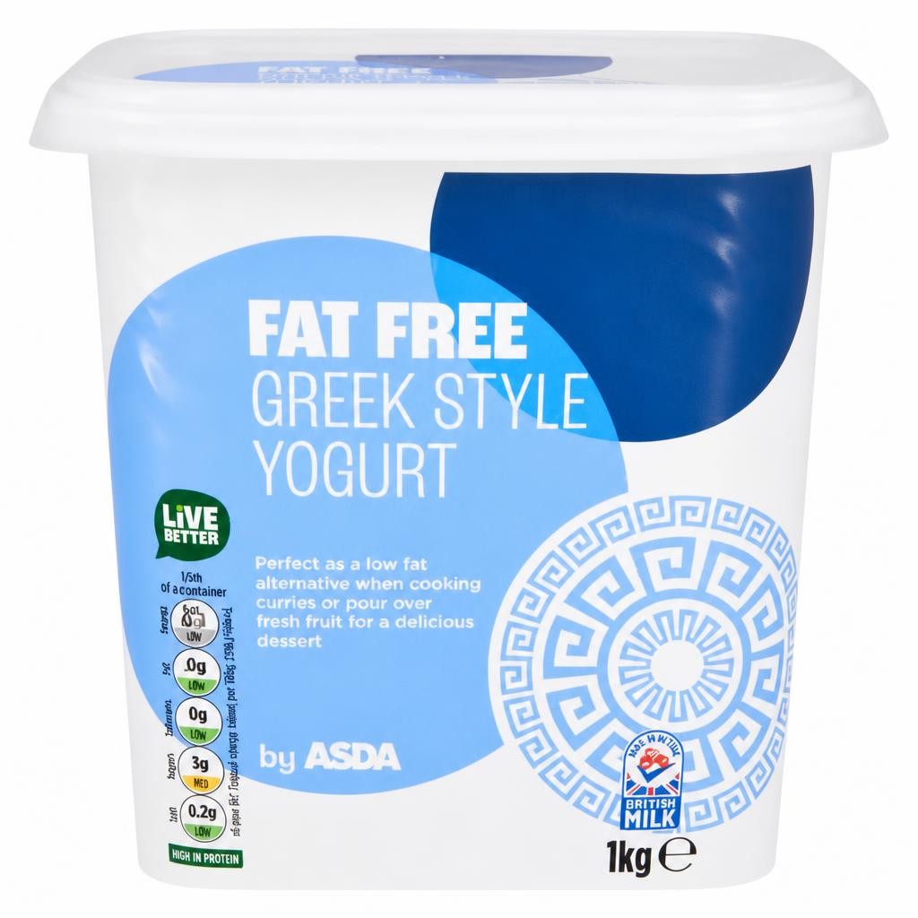 ASDA Fat Free Greek Style Yogurt 1kg