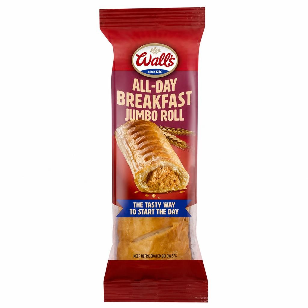 Wall's All-Day Breakfast Jumbo Roll 130g