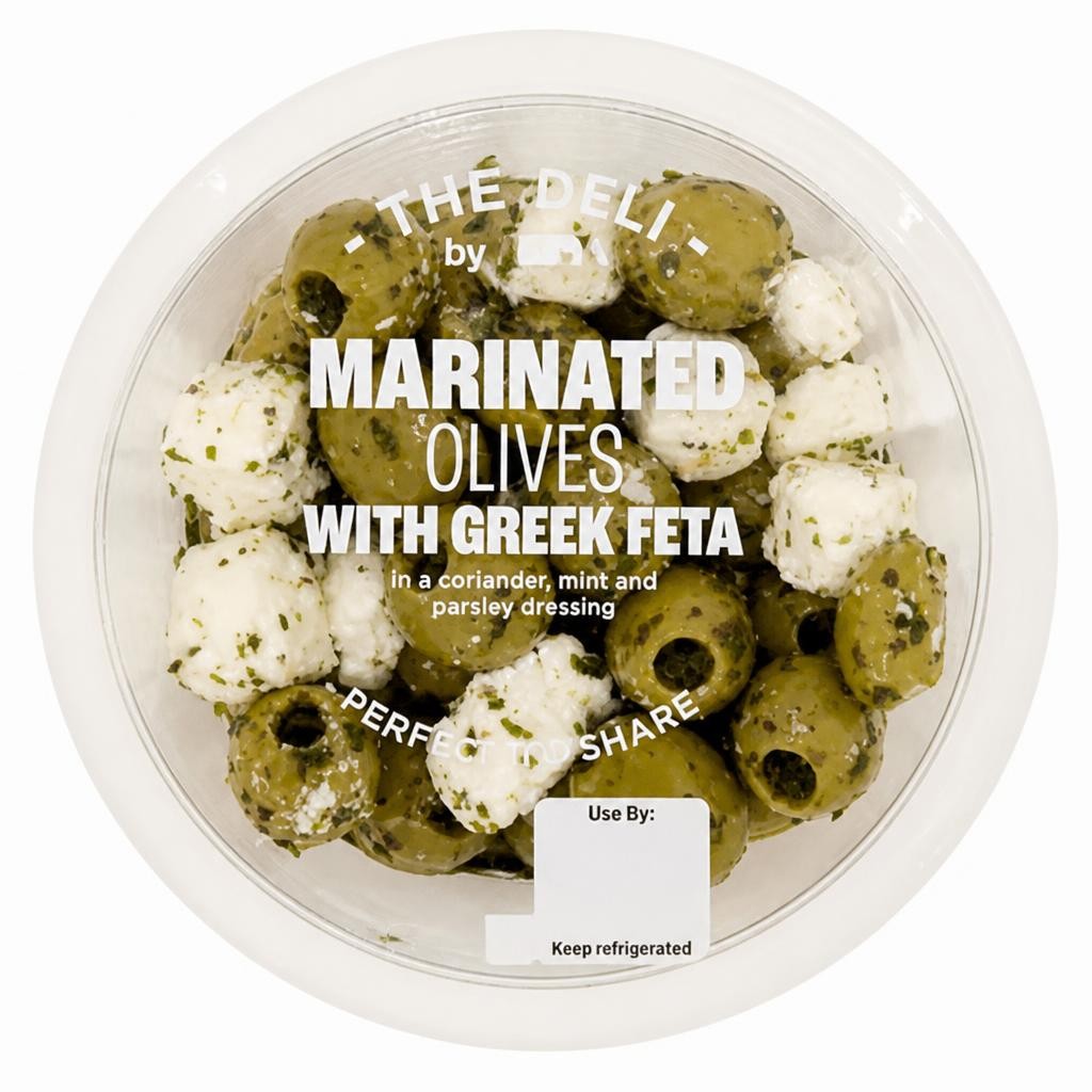 ASDA the Deli Marinated Olives with Greek Feta 150g