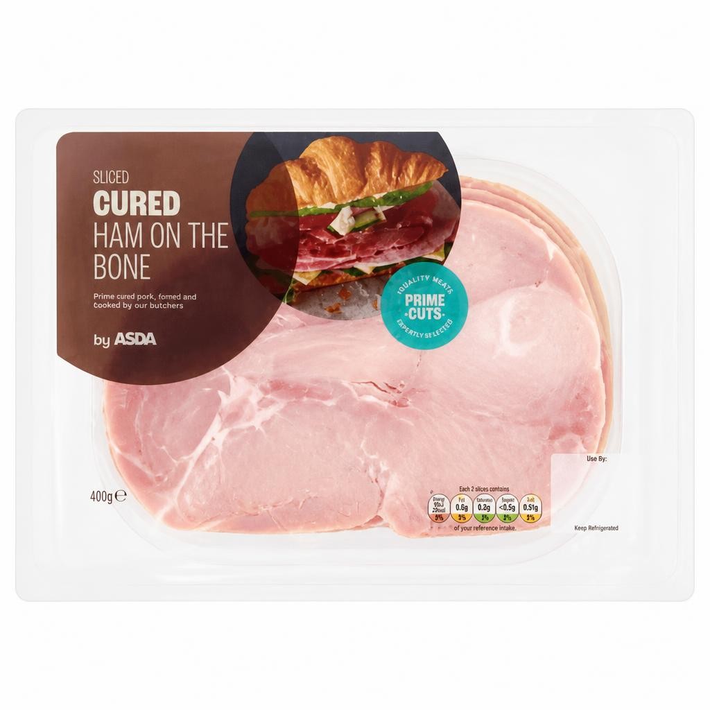 ASDA Sliced Ham on the Bone 400g