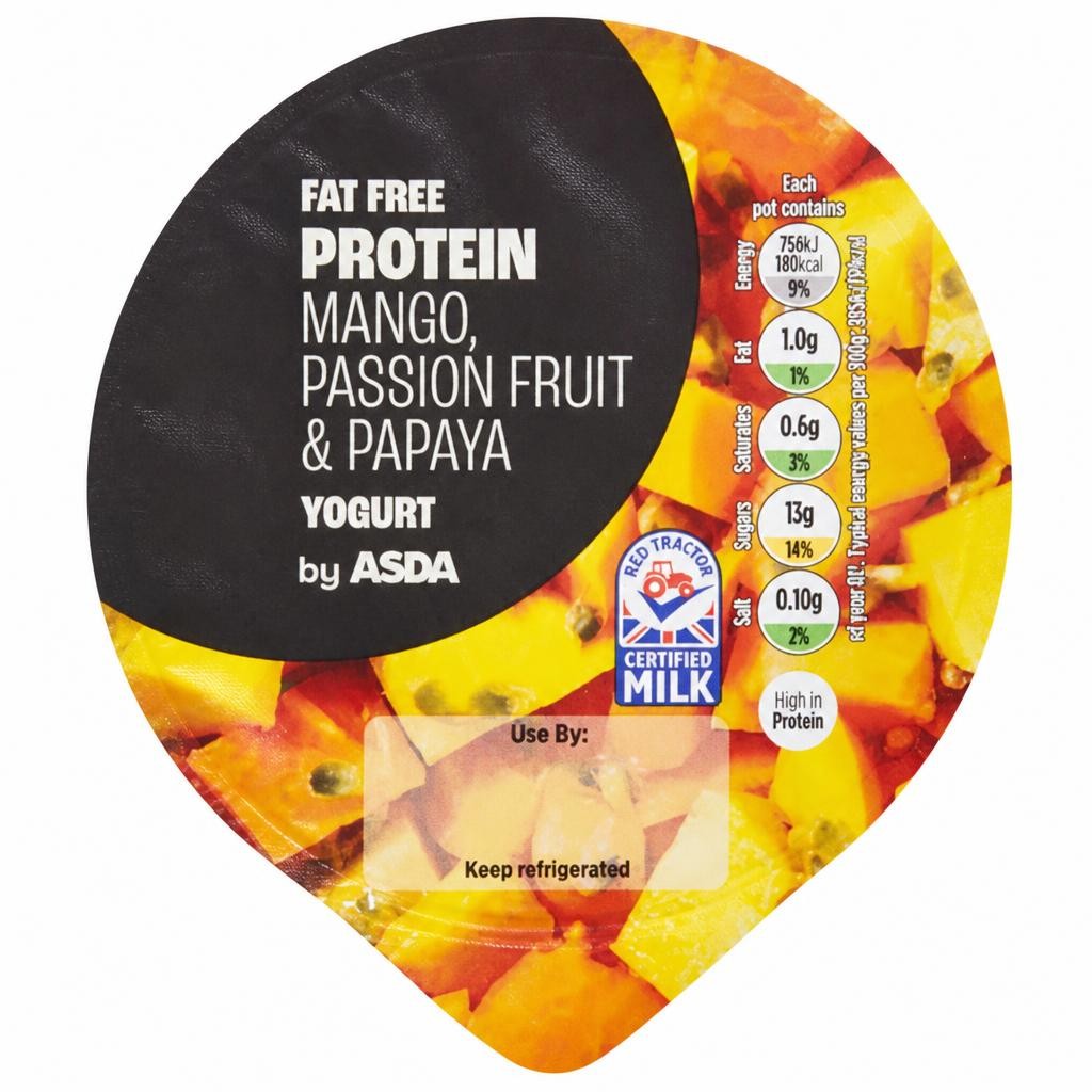 ASDA Fat Free Protein Mango, Passion Fruit & Papaya Yogurt 200g