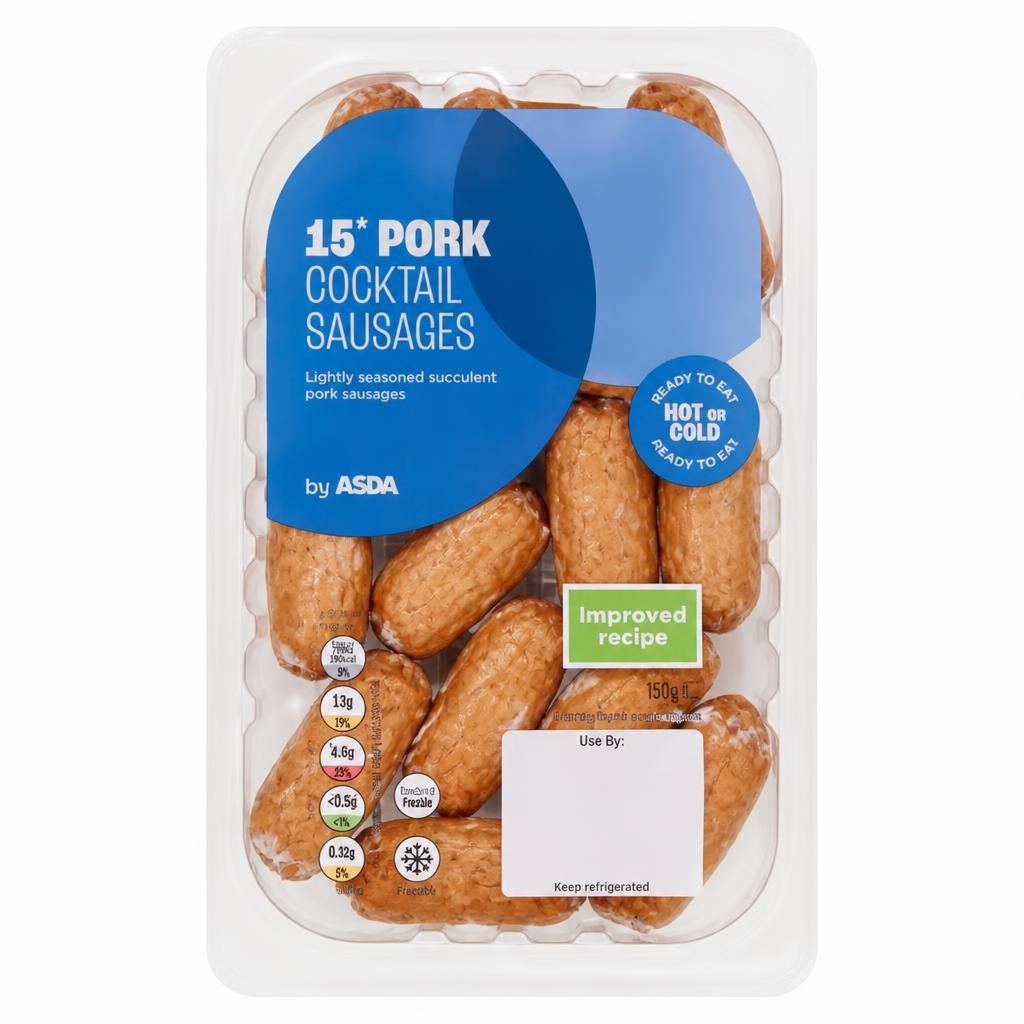 ASDA 15 Pork Cocktail Sausages 150g