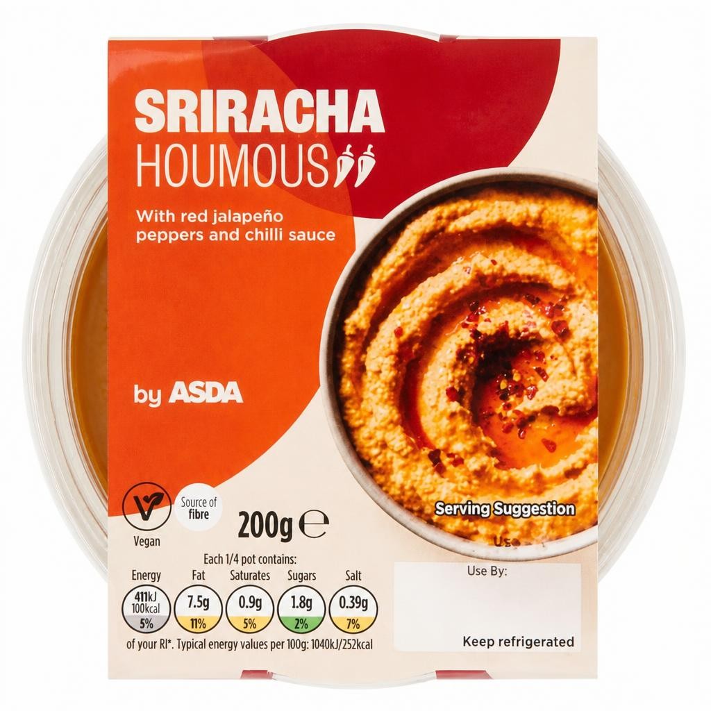ASDA Sriracha Houmous 200g